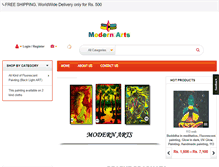 Tablet Screenshot of modernarts.in